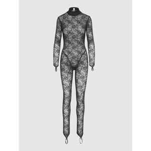 NWT Frederick’s Of Hollywood Dahlia Lace Catsuit Women’s XL Black